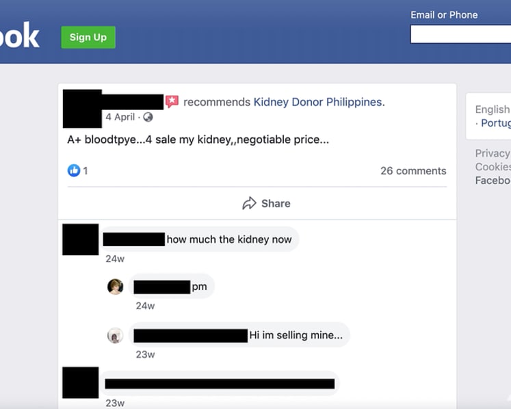 Kidney for sale: How organs can be bought via social media in the Philippines