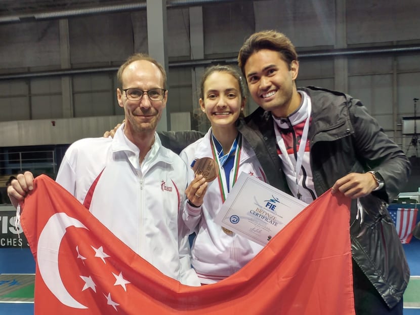 This one’s for you, Dad, says emotional Amita after world cadet fencing bronze win