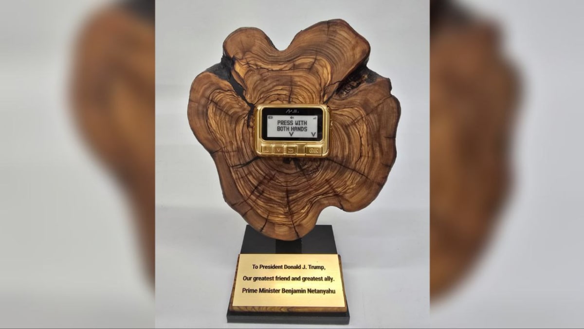 Israel’s Netanyahu gifts golden pager to Trump