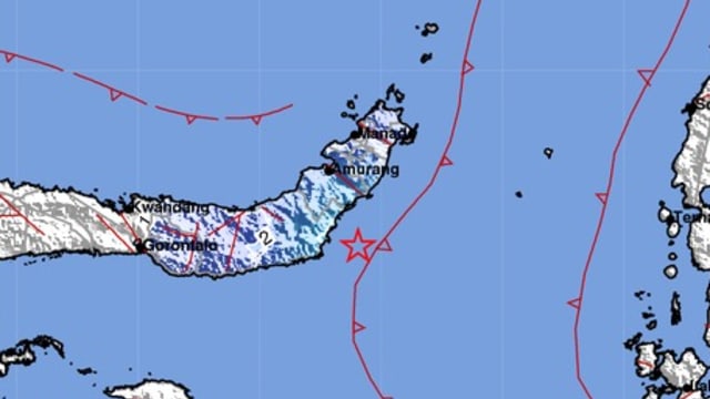印尼苏拉威西岛发生6级地震
