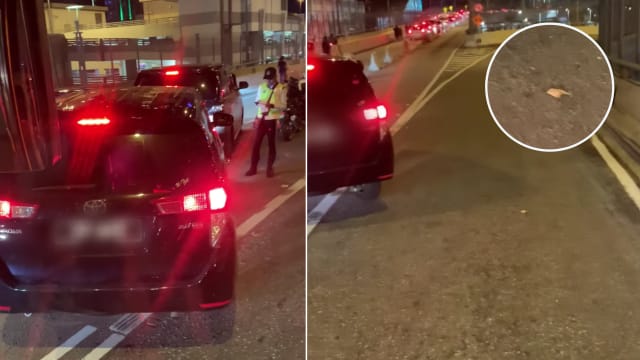 车主关卡插队被逮企图贿赂 交警把钱扔地上获网赞
