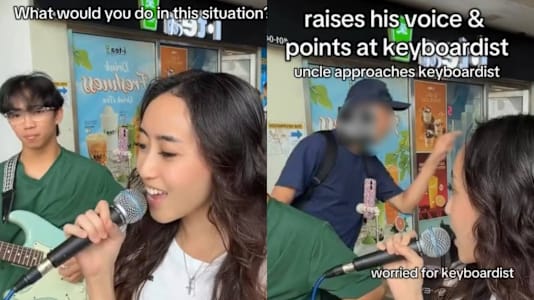 Man Confronts S'pore Buskers At MRT Station For Being "Too Loud"; Passers-By Step In To Help De-Escalate The Situation Before Police Arrive