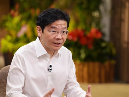 DPM Lawrence Wong speaking to the media on May 10, 2024. 