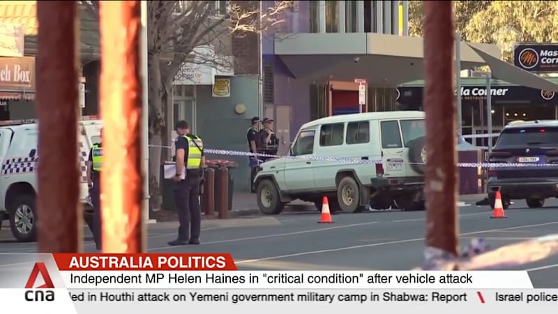 Australia arrests 43-year-old man after lawmaker critically injured in vehicle attack