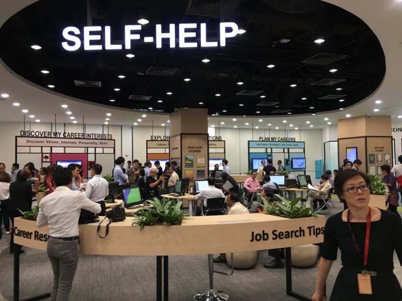 The rebranded Careers Connect centre at the Lifelong Learning Institute in Paya Lebar. Photo: Kenneth Cheng