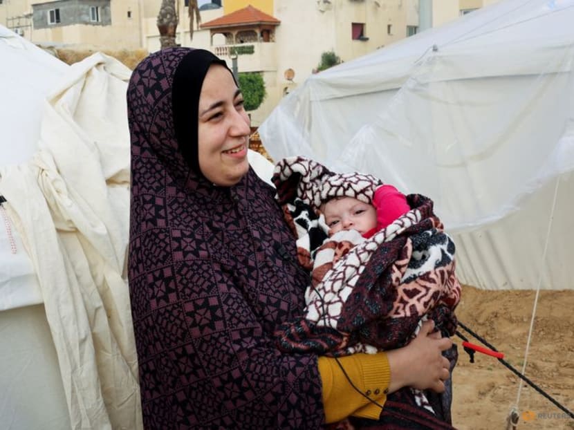 Unwashed and underfed, babies born into Gaza war face hardship in tents