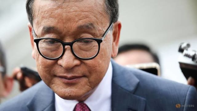 柬埔寨反对派领袖桑连西被禁参加选举25年