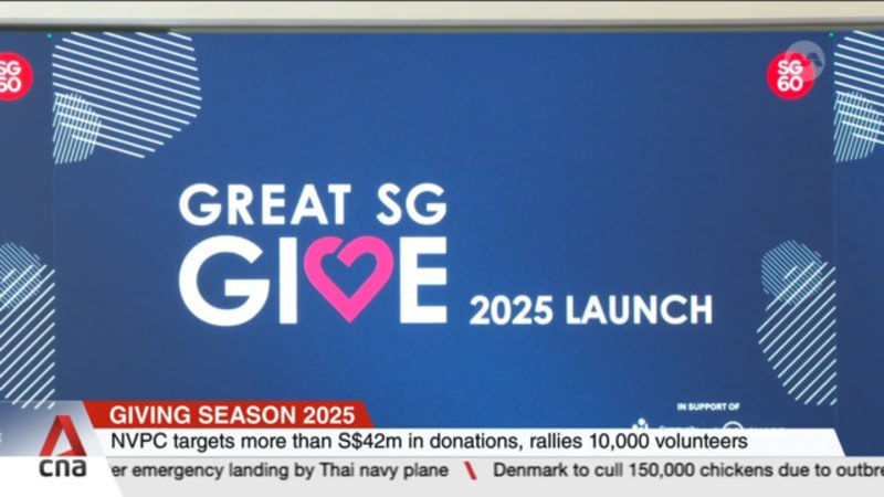 Giving Season 2025: NVPC targets more than S$42m in donations, rallies 10,000 volunteers 