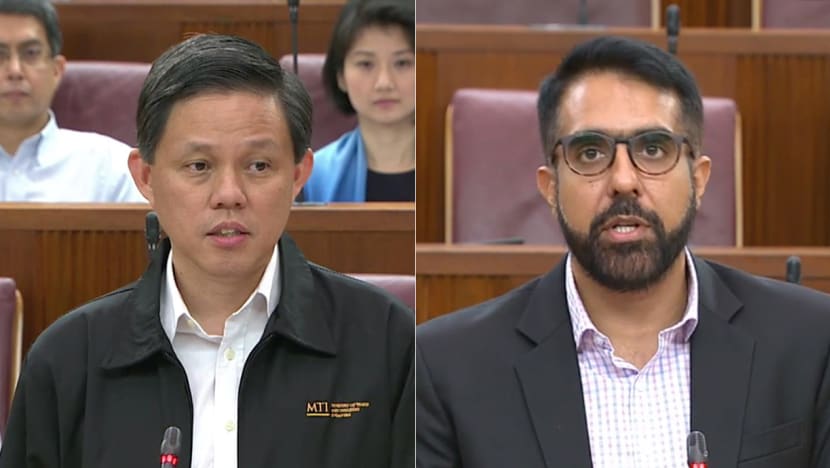 Chan Chun Sing, Pritam Singh spar in Parliament over data on distribution of new jobs among S'poreans and non-citizens