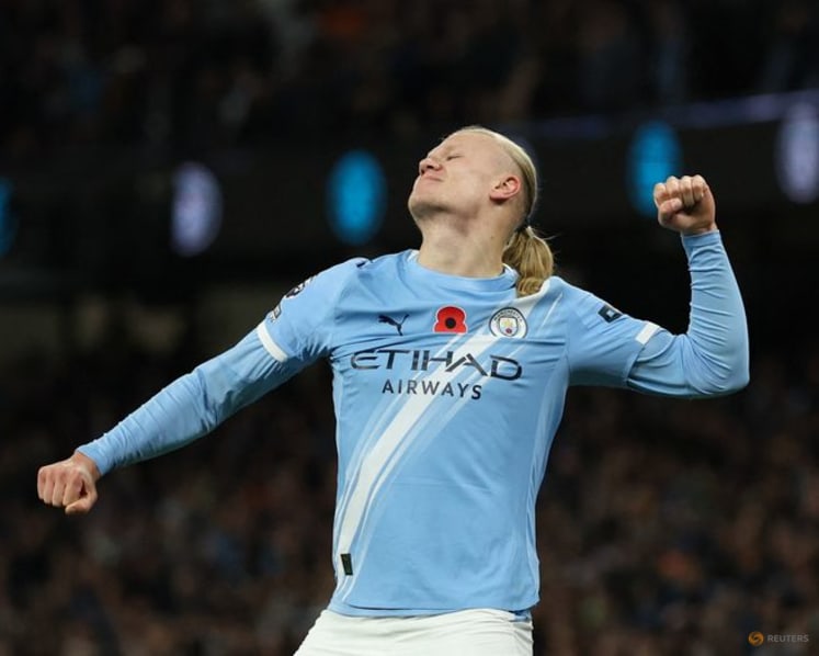 Haaland shines with double as Manchester City beat Bournemouth