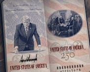 Trump unveils new US passport - with picture of himself