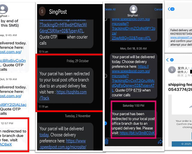 Nearly 400 victims of phishing scams via email, texts in first 2 weeks of November: Police