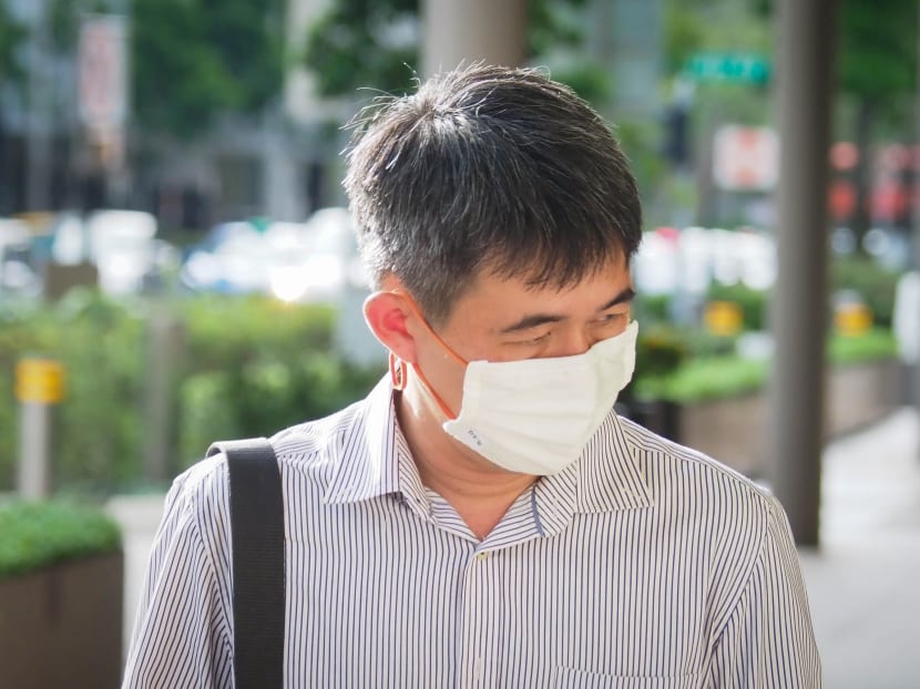 Former Grab driver Tan Yew Sin (pictured), who is accused of molesting and sexually assaulting a female passenger in 2018, gave his testimony in court on July 19, 2021.