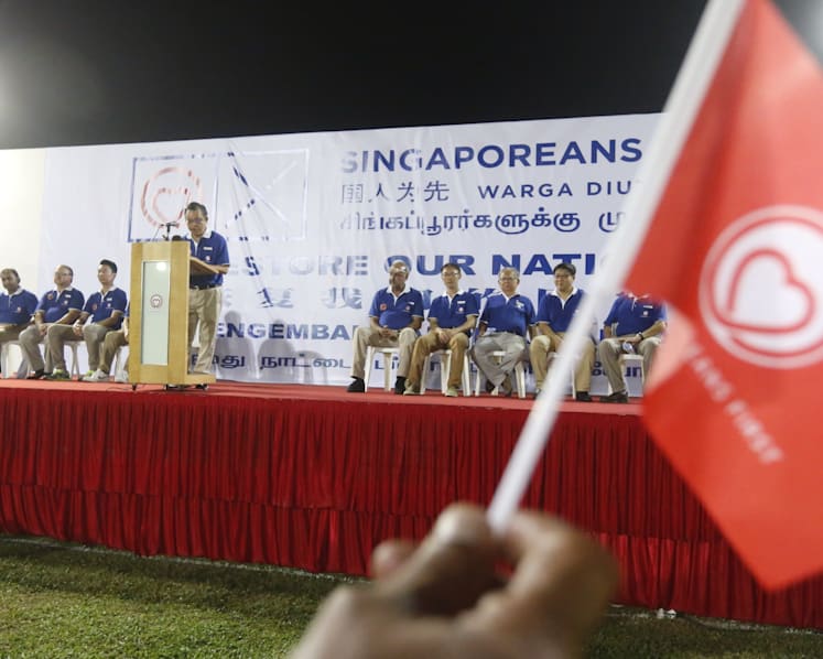 Today’s PAP leaders fall short of predecessors: SingFirst