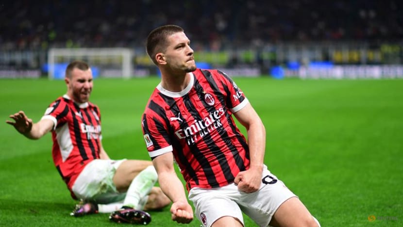 Jovic double fires Milan into Coppa Italia final with victory over Inter