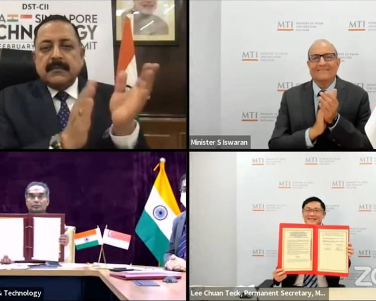 Singapore, India sign agreement to cooperate in the areas of science, technology and innovation