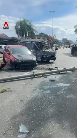 Malaysia teen killed in crash after lamp-post pierces van