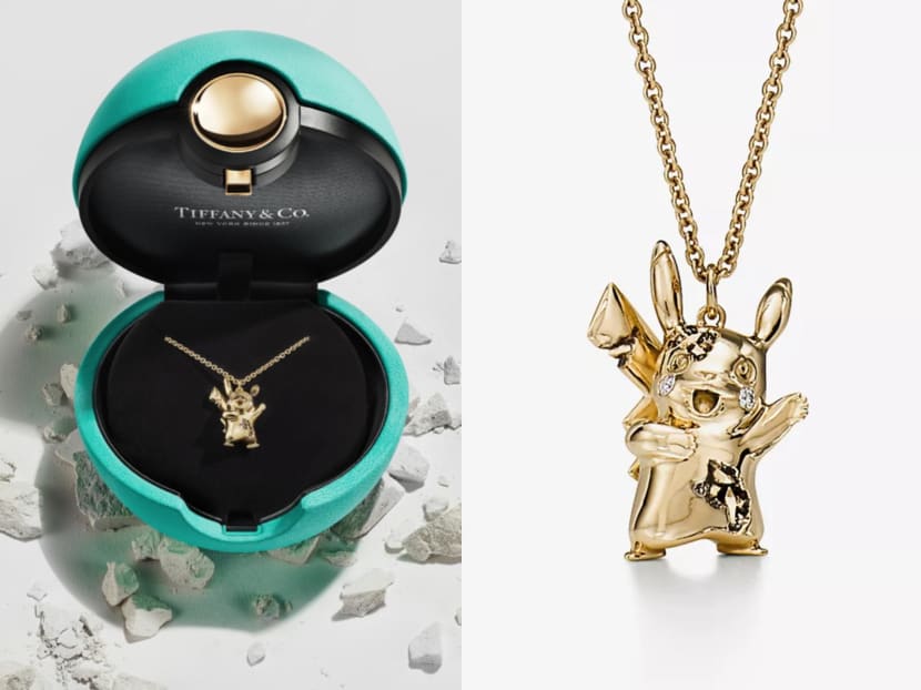 Pokemon x Tiffany & Co collaboration includes 18K yellow gold pendants in a Poke Ball packaging and more