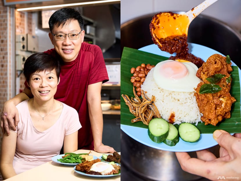 Singaporean couple now sells nasi lemak in hawker centre after failed restaurant venture in Europe