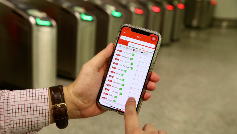 Updated SMRT app shows warnings on train, station congestion