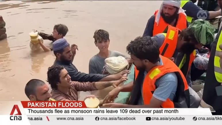 Pakistan floods displace thousands as monsoon death toll reaches 109
