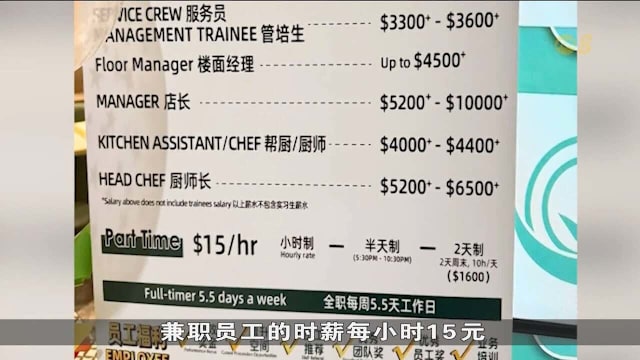 人手短缺持续 餐饮业以高薪吸引人才