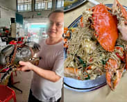 This Sin Huat Eating House hawker has strict rules for ordering his famous crab bee hoon