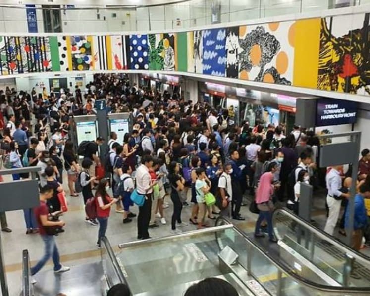 Power fault disrupts train service along North-East Line during morning rush hour
