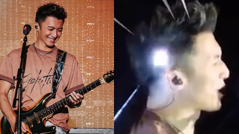 Nicholas Tse Hit by Laser During Concert, Fans Spot ‘Smoke’ From His Head Nicholas Tse Hit by Laser During Concert, Fans Spot ‘Smoke’ From His Head