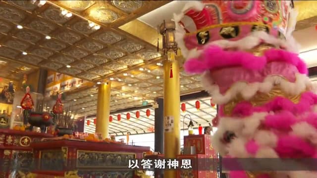 马年醒狮注入“马”元素 采青表演更添新意