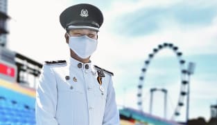 Participating in parade on National Day a family tradition for police officer