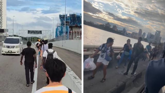 哈芝节长周末长堤大塞车 多人索性走路过关卡