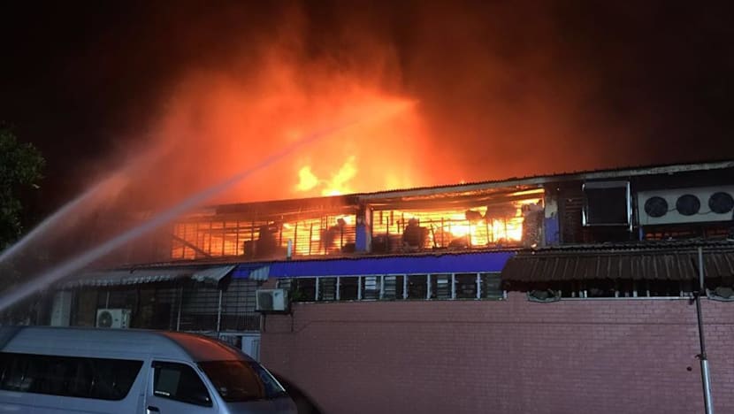 Massive fire put out at Toa Payoh Industrial Park