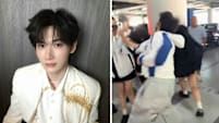 Chinese idol swing at fan