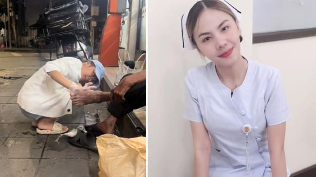 人美心善！泰国护士给老人送饭 发现鼻酸故事 