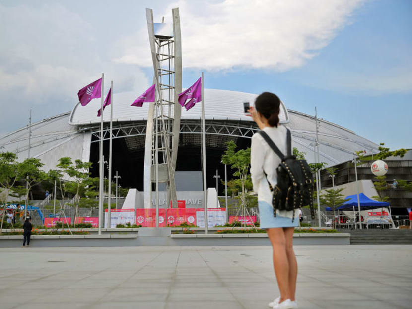 The SEA Games 2015 cauldron at the Singapore Sports Hub. Photo: Don Wong