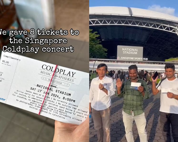 Migrant workers in Singapore get free Coldplay tickets, courtesy of band's charity partner