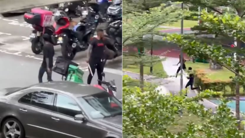 Police launch manhunt for duo who attacked 2 men with weapons at Boon Lay