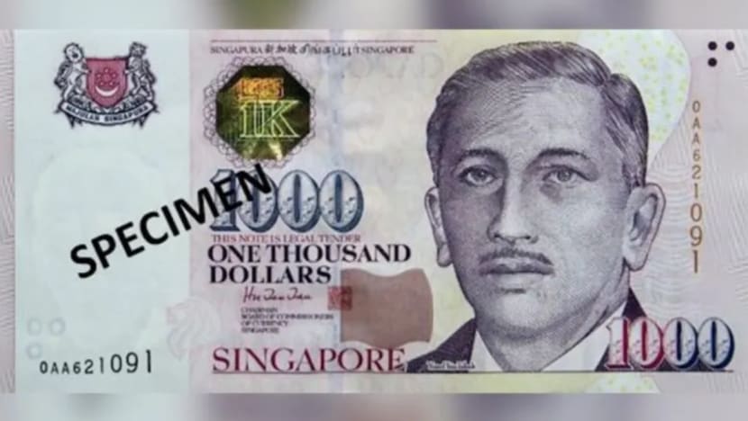 S’pore to stop issuing S$1,000 notes as ‘pre-emptive’ move against money laundering, terrorism financing: MAS