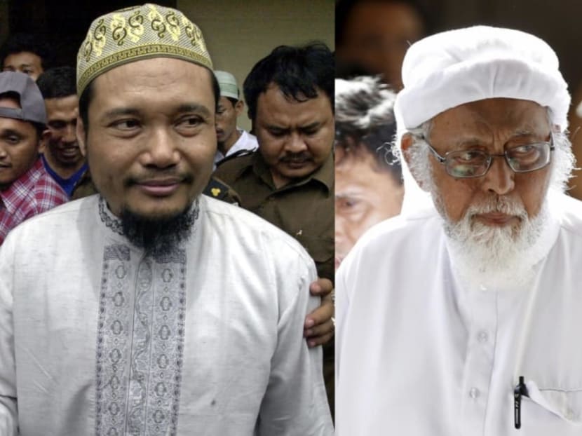 File photos of Abu Rusdan (left), the Jemaah Islamiyah’s public face, and Abu Bakar Bashir (right), the organisation’s spiritual leader. File photos of Abu Rusdan (left), the Jemaah Islamiyah’s public face, and Abu Bakar Bashir (right), the organisation’s spiritual leader.