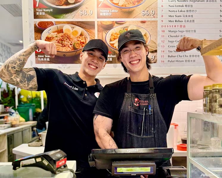 This Peranakan stall at Wisma draws long queues for its nonya laksa and the hunky brothers behind the counter