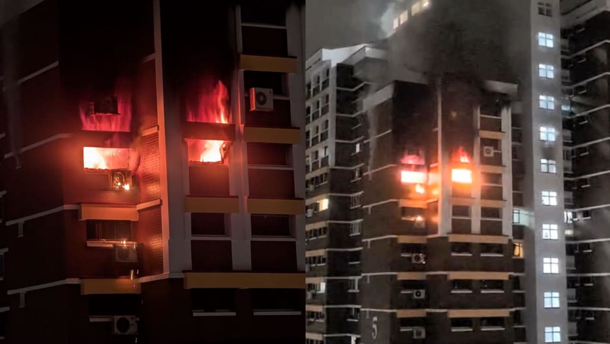 Four taken to hospital after fire breaks out in HDB flat near Holland ...