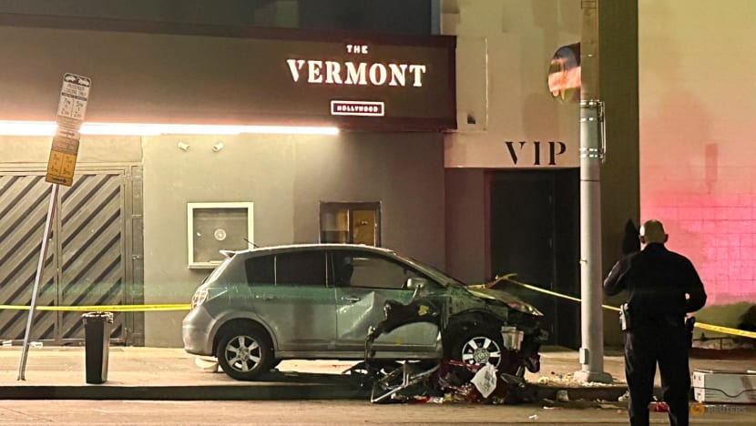 Car ploughs into Los Angeles nightclub crowd, injuring 30