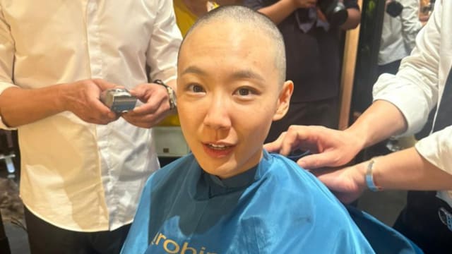 陈欣淇为电影角色剃光头　洗澡时间从20分钟变5分钟