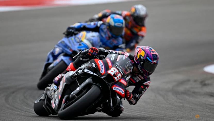 Aprilia Racing's Martin wins US MotoGP sprint, Bezzecchi crashes