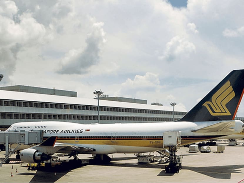 A file photo of a Singapore Airlines plane.