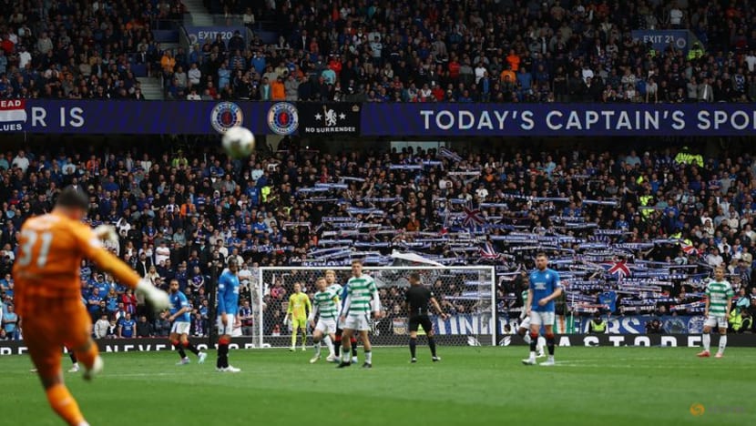 Rangers condemn shotgun banner during Old Firm derby