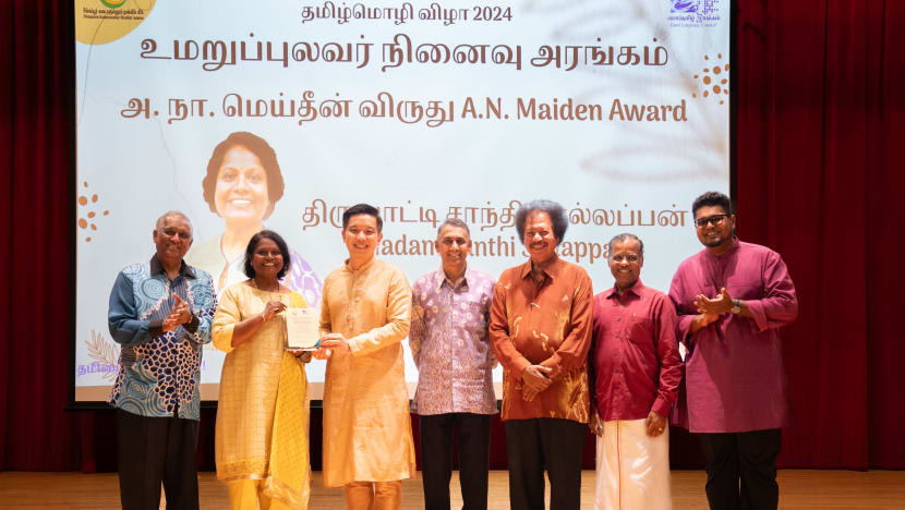 தமிழ் வளர்ச்சிக்குத் தொண்டு புரியும் திருவாட்டி சாந்தி செல்லப்பனுக்கு அ. நா. மெய்தீன் விருது