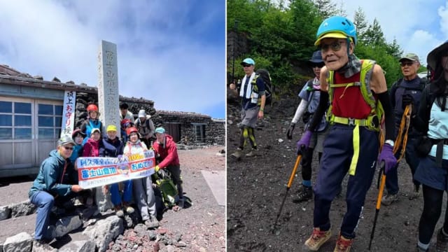 日本102岁老翁战胜心脏衰竭 登顶富士山缔造世界纪录