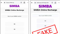 SIMBA நிறுவனத்தின் இணையத்தளத்தைப்போல் தோன்றும் போலித் தளங்கள் - $83,000 இழப்பு